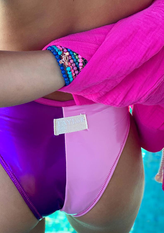 בגד ים שלם ורוד וסגול2