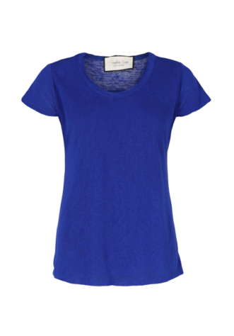 חולצת בייסיק- גב חשוף- כחולה