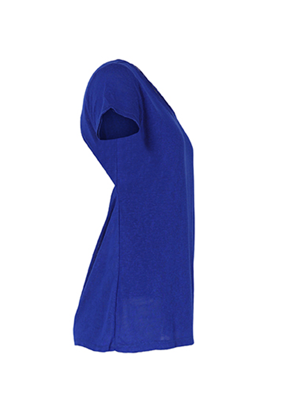 חולצת בייסיק גב חשוף כחולה2