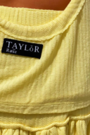 גופיית וופל- צהוב