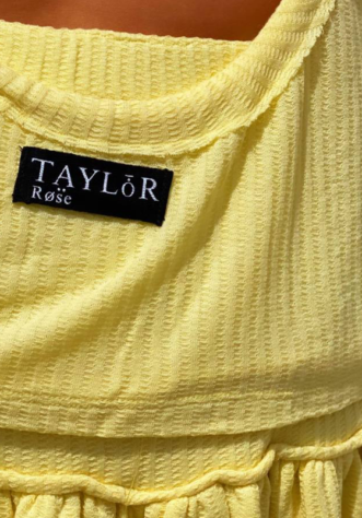 גופיית וופל- צהוב