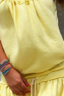 גופיית וופל- צהוב