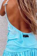 גופיית וופל- תכלת