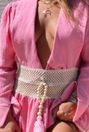 חולצת קלואי קרושה- ורוד