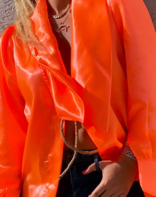 חולצת שייני שיק -כתום