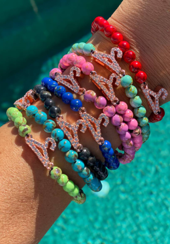 צמיד חרוז אבן