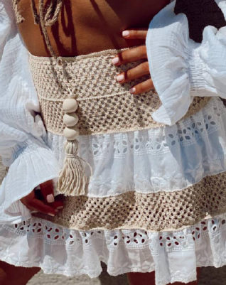 חצאית קרושה- לבנה