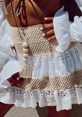 חצאית קרושה- לבנה