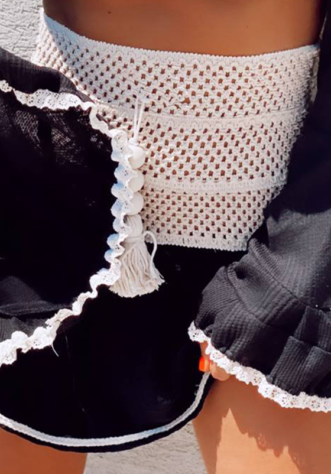 קלואי שחור- חצאית קרושה