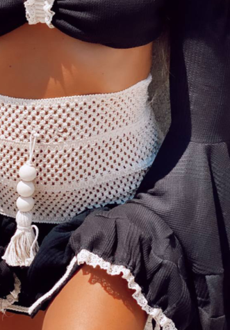 קלואי שחור- חצאית קרושה