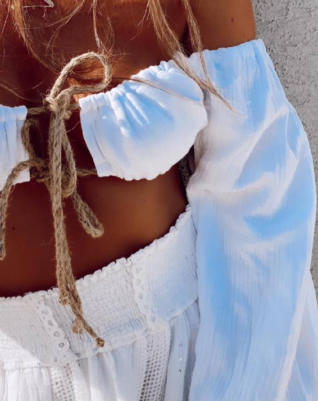 טופ ברבי- לבן