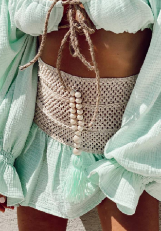 טיילור לוק ירוק סלאדין- חצאית קרושה