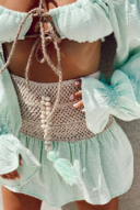 טיילור לוק ירוק סלאדין- טופ