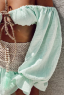 טיילור לוק ירוק סלאדין- טופ