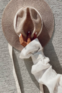 כובע וינטאז פשתן