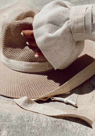 כובע וינטאז פשתן