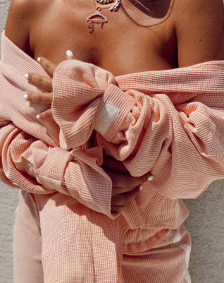 וופל וינטאז אפרסק- חולצה