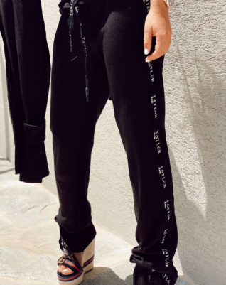 וופל וינטאז׳ שחור- מכנס