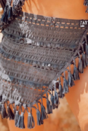 ביץ' וואר פרנז משי שחור- פראו