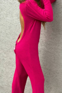 אפס מאמץ- אוברול אוברסייז ורוד פוקסיה