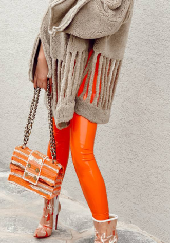 טייץ מאסט מבריק כתום