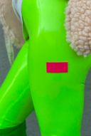 טייץ מבריק ירוק זוהר