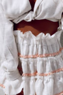 חצאית פשתן אפרסק