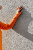 חולצה בייסיק כתף אחת- כתומה