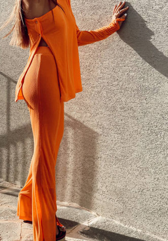 סט חליפה- כתום