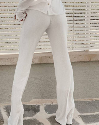 מכנס ריב- לבן