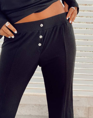 מכנס ריב- שחור