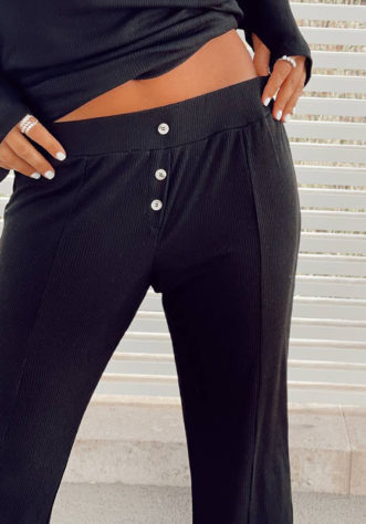 מכנס ריב- שחור