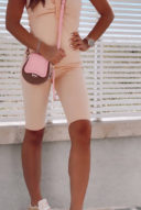 אוברול שורט מחטב-  אפרסק