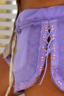 שורט קרסים- סגול לילך