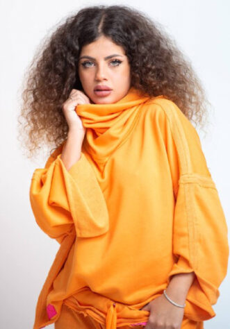 סט ניטים Orange&pink