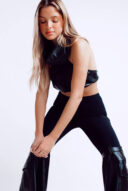 קלואה דמוי עור שחור