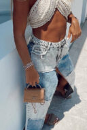 חצאית מקסי גינס טלעים