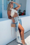 חצאית מקסי גינס טלעים