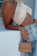 טופ קרושה קולר שמנת