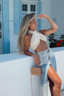 טופ קרושה קולר שמנת