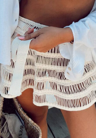 חצאית חוף רוקי ריקמה