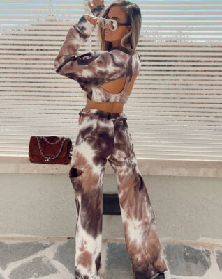 סט טריפל טאי דאי בראון