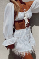 נוצה לבנה- סט פשתן