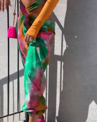 מכנס לואיס טאי דאי ירוק