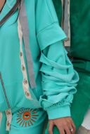 קפוצון קרעים רוכסן טורקיז סאני