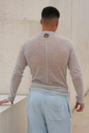 מכנס שורט סריג תכלת גבר