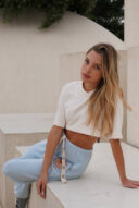 חולצה בייס פראנצ טרי קצר