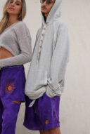 שורט סגול וואש גבר