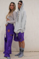 קפוצון אפור גבר כיסים