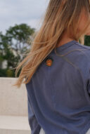 בייס כותנת משי נייבי